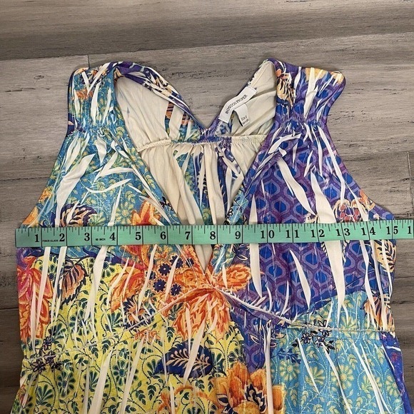 Boston Proper Floral Maxi Dress Sleeveless Multi-color Size S - Picture 5 of 6